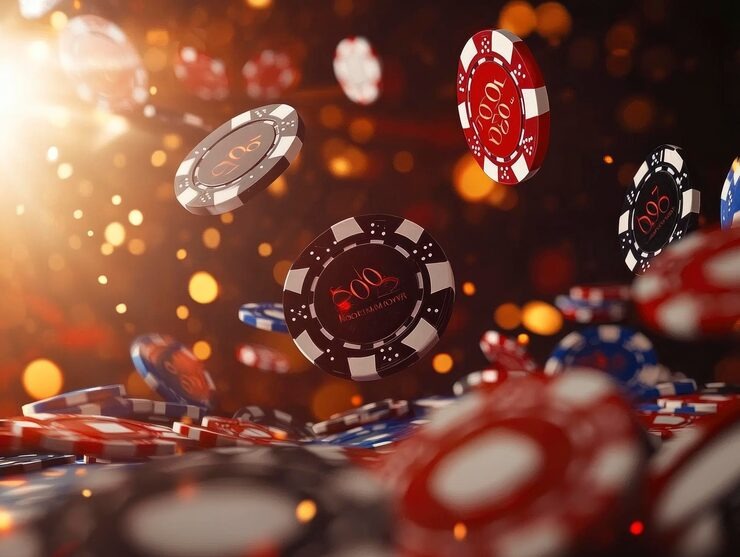 Live dealer announcing results after spin settles